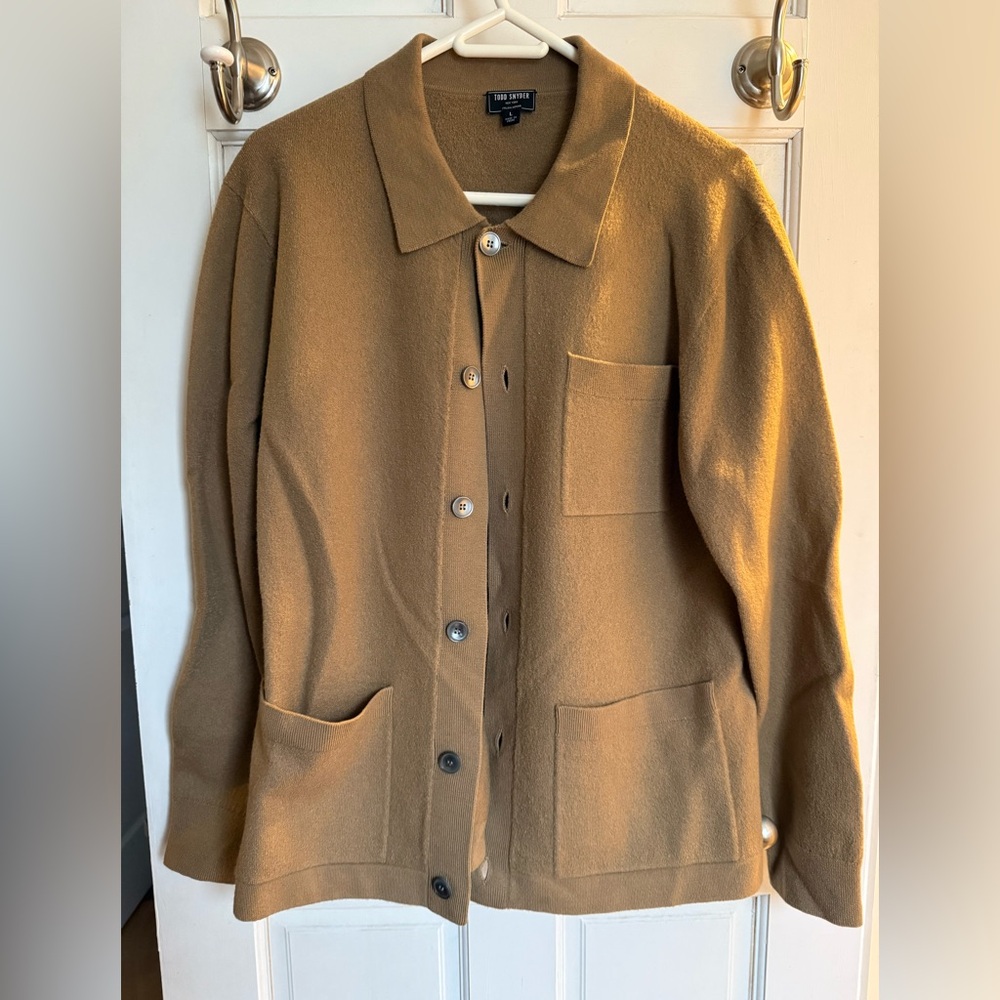 Todd Snyder merino wool pub jacket cardigan